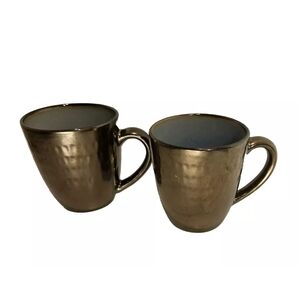 Elegant Metallic Mugs Set